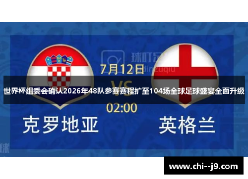 世界杯组委会确认2026年48队参赛赛程扩至104场全球足球盛宴全面升级